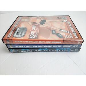 Lot of 3 Work Out DVDs Booty Camp, BellyDance